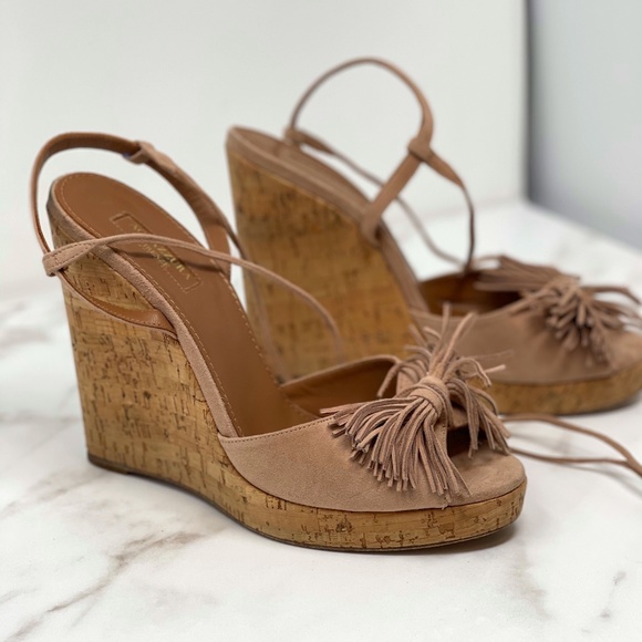 Aquazzura Shoes - Aquazzura Wild One Wedge Espadrille Sandals 10